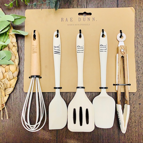 💗🏡RAE DUNN Cooking Baking 5 Pc Utensils Set!
